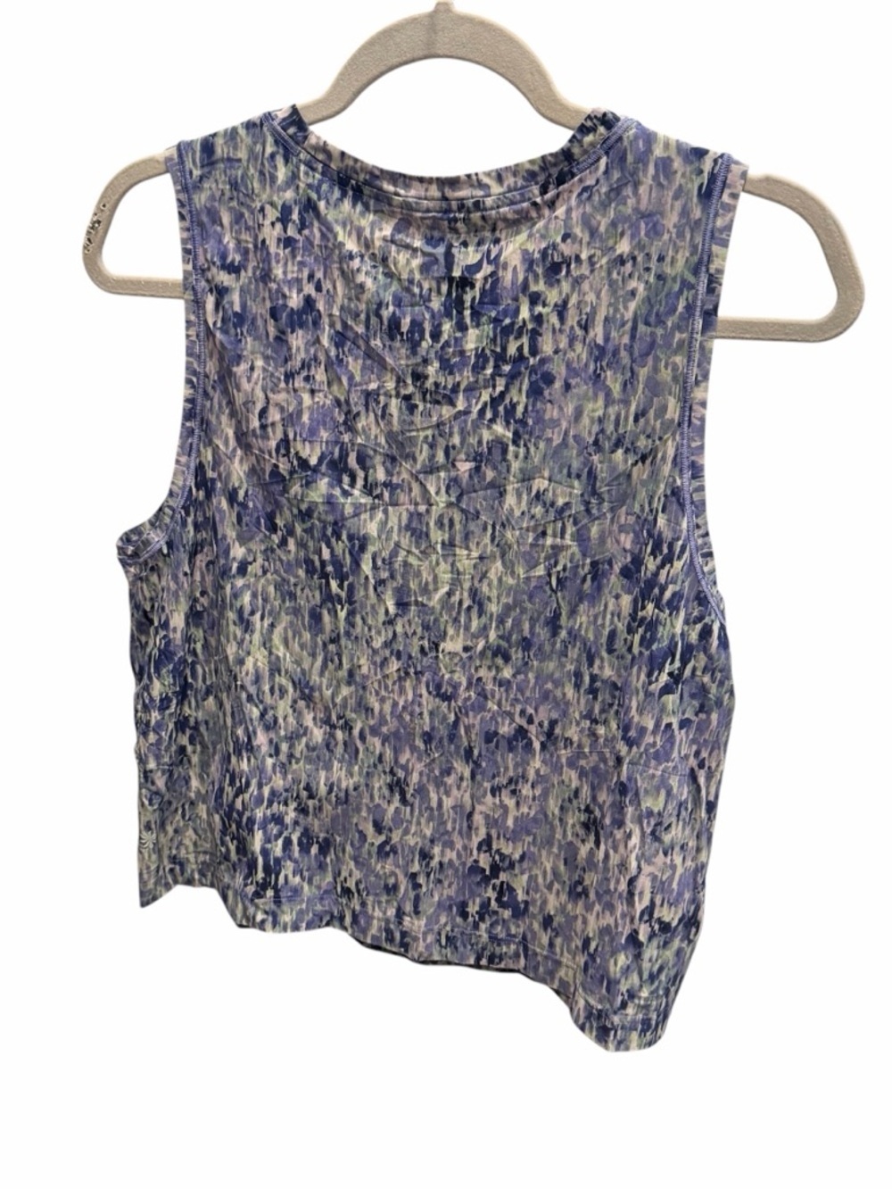 Athleta Ultimate Cropped Muscle Tank Top in a purple flora - XL - Picture 4 of 4